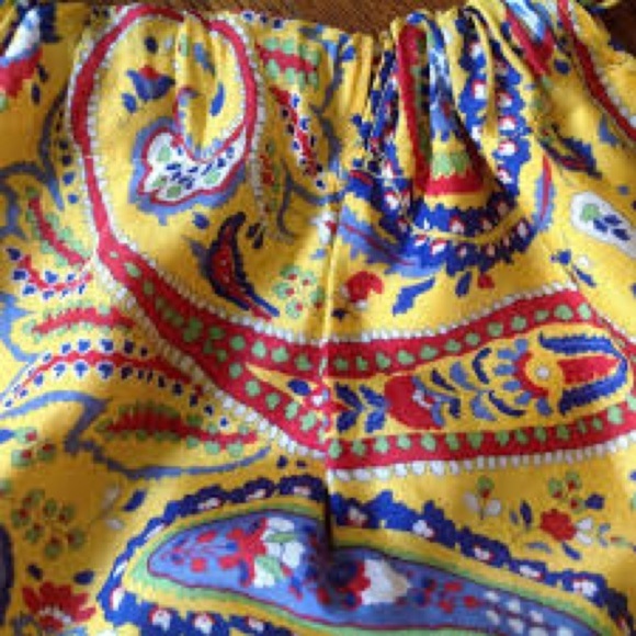 Ralph Lauren 100% Silk Y2K Paisley Halter Top EUC Size Large - Picture 3 of 4